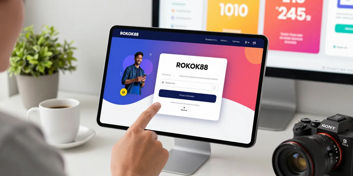 Interactive ROKOK88 login interface for premium members showcasing modern design and user-friendly navigation