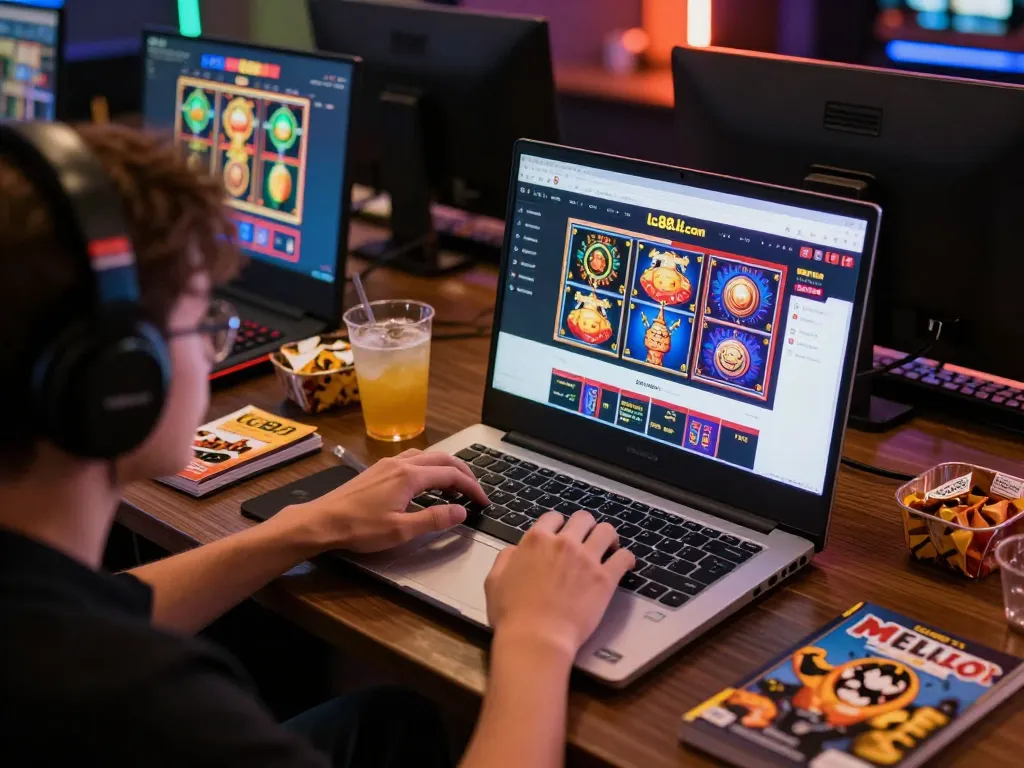 Player enjoying online gaming experience on lc88.it.com with vibrant visuals and strategic layout