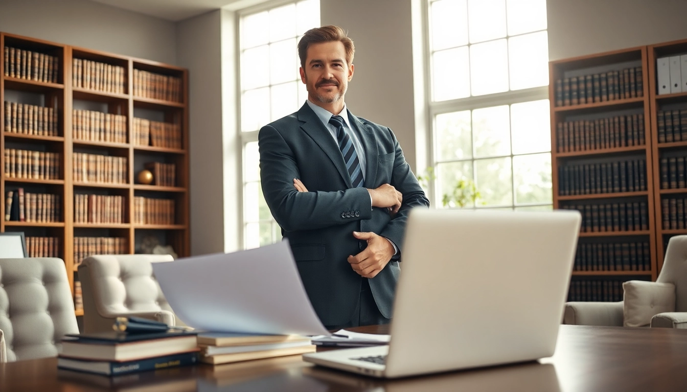 Clearwater truck accident lawyer advising clients in a professional office setting.