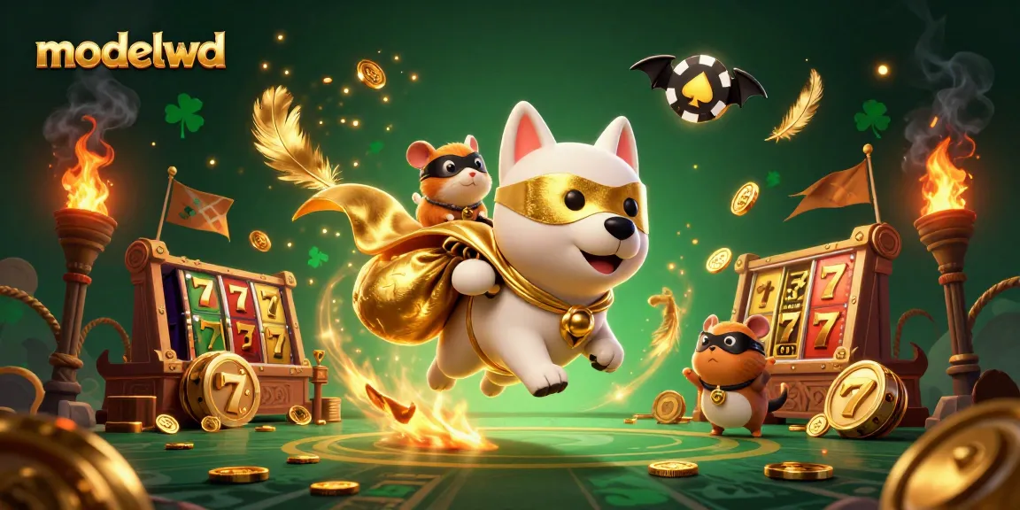 Experience thrilling wins with modalwd as a heroic dog and hamster explore a dynamic casino world.