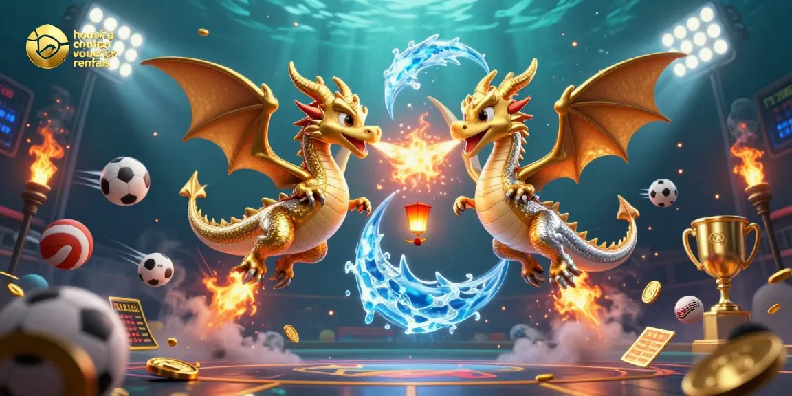 Bet on housing choice voucher rentals while experiencing a dynamic dragon showdown in vibrant 3D.