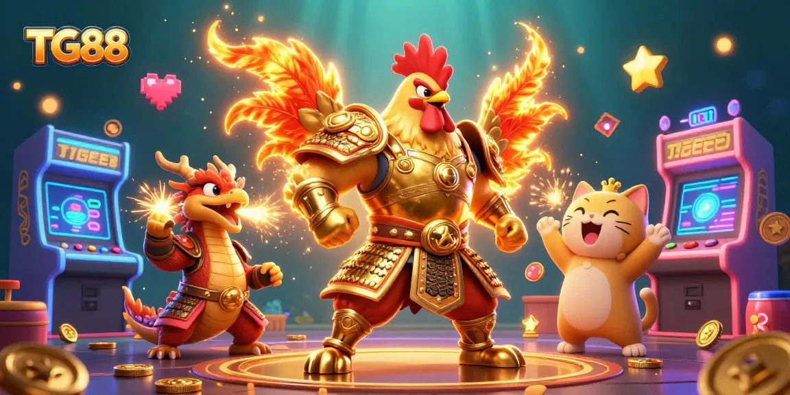 Experience thrilling gameplay at TG88 with energetic characters and dynamic casino elements!