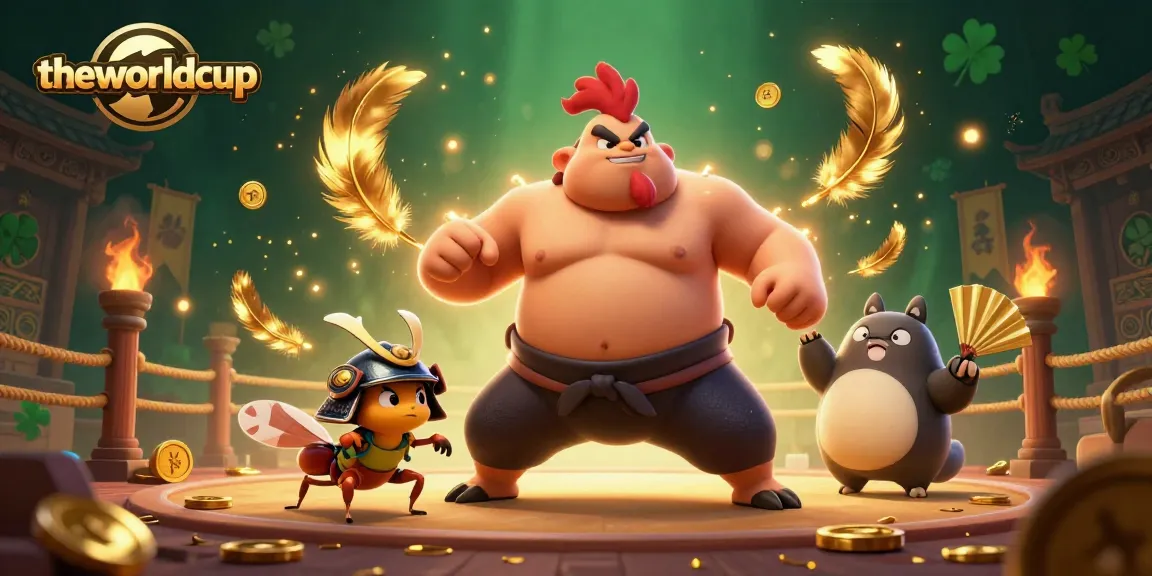 Bet on theworldcup with thrilling 3D sumo and samurai elements in a vibrant casino setting.